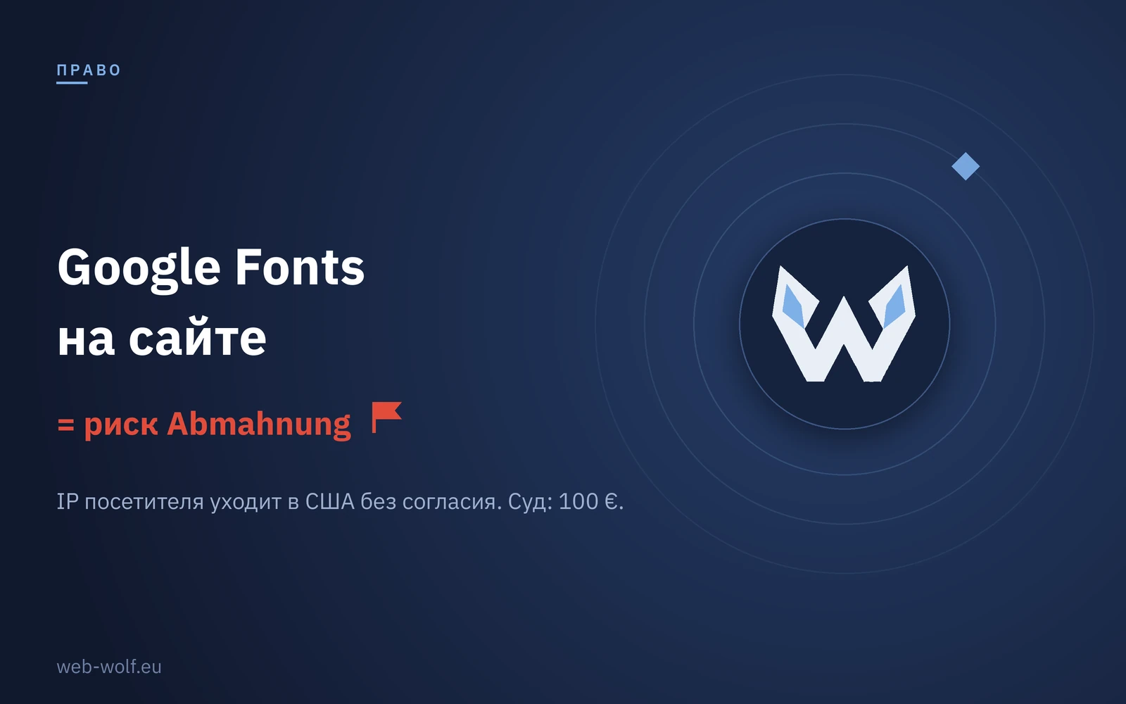 Google Fonts на сайте: почему это риск Abmahnung